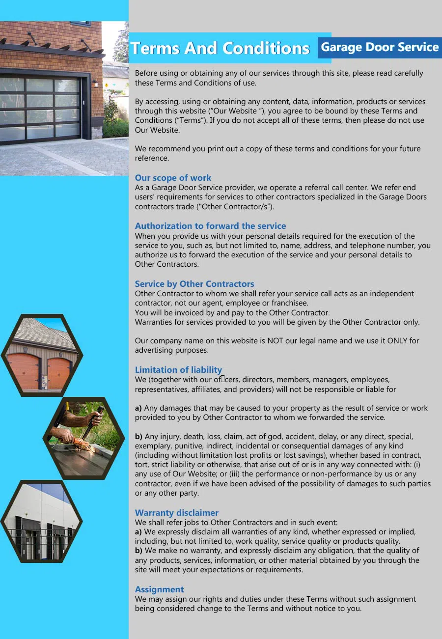 Capitol Garage Doors Renton, WA 425-440-0486 - terms4